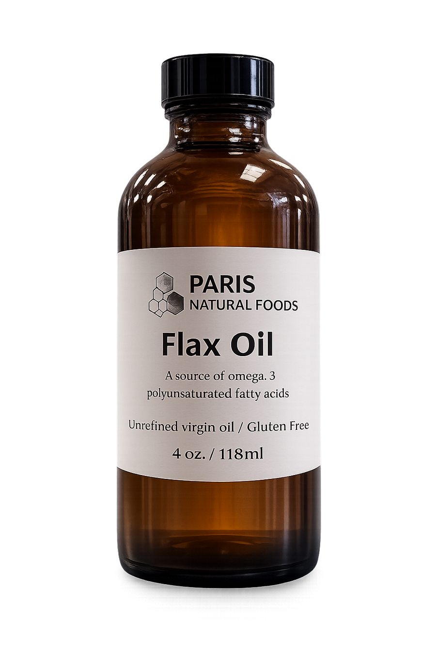 Paris Natural Foods Flax Oil 118ml / 4oz.