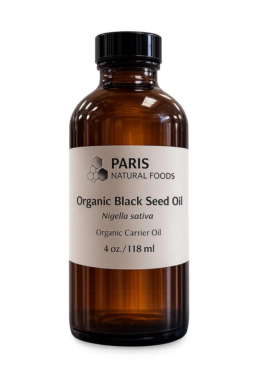 Paris Natural Foods Organic Black Seed Oil 118ml / 4oz.