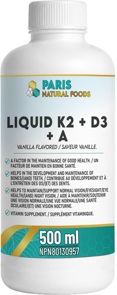 Paris Natural Foods Liquid K2 D3 A 500ml