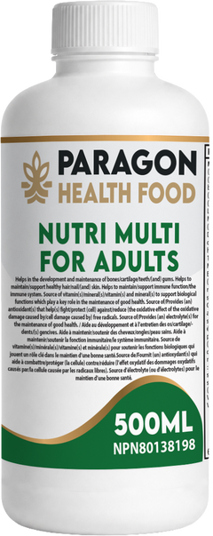Paragon Health Foods Nutri Multi for Adults 500ml
