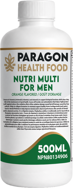 Paragon Health Foods Nutri Multi for Men 500ml