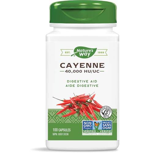 Nature's Way Cayenne 40,000 H.U. 450mg 100caps