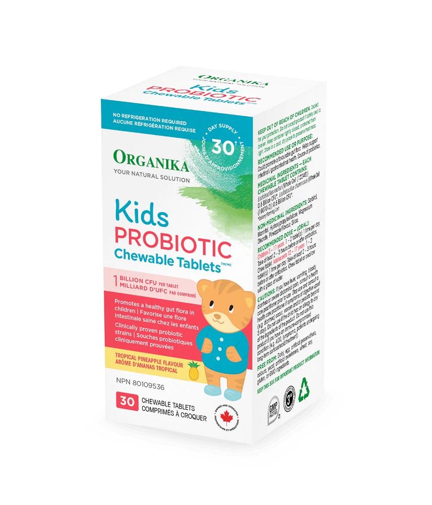 Organika Kids Probiotic Chewable Tablets