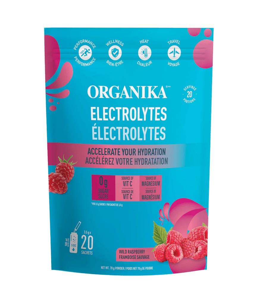Organika Electrolyte Sachets - Wild Raspberry