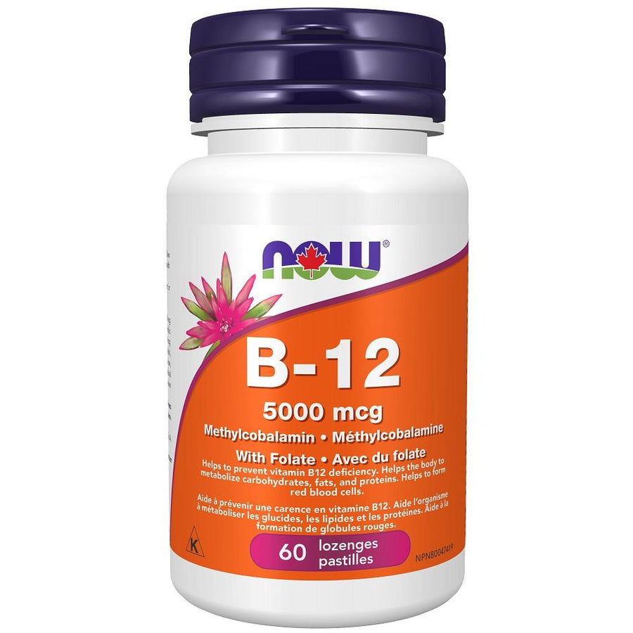 NOW Methyl B-12 5000mcg 60lozenges