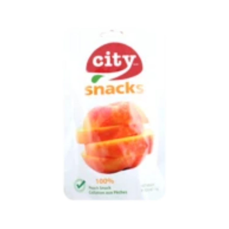 City Snacks Peach Flavoured Freeze Dried Fruit Snacks 18G