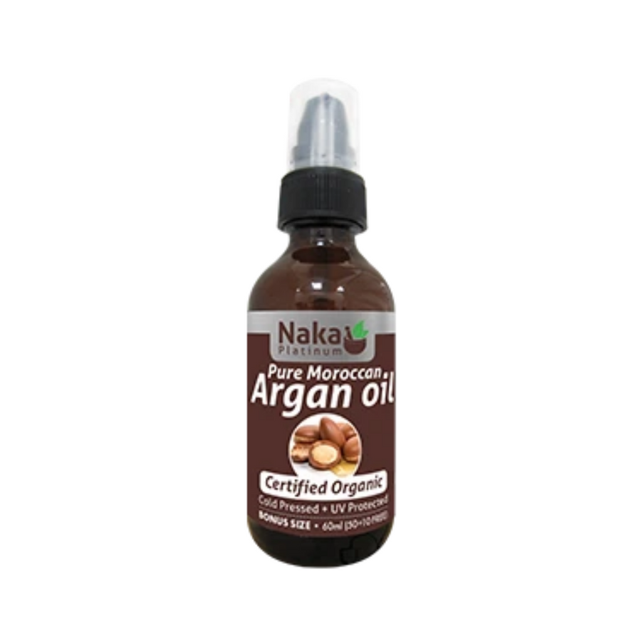 Naka Platinum Organic Pure Moroccan Argan Oil 60ml