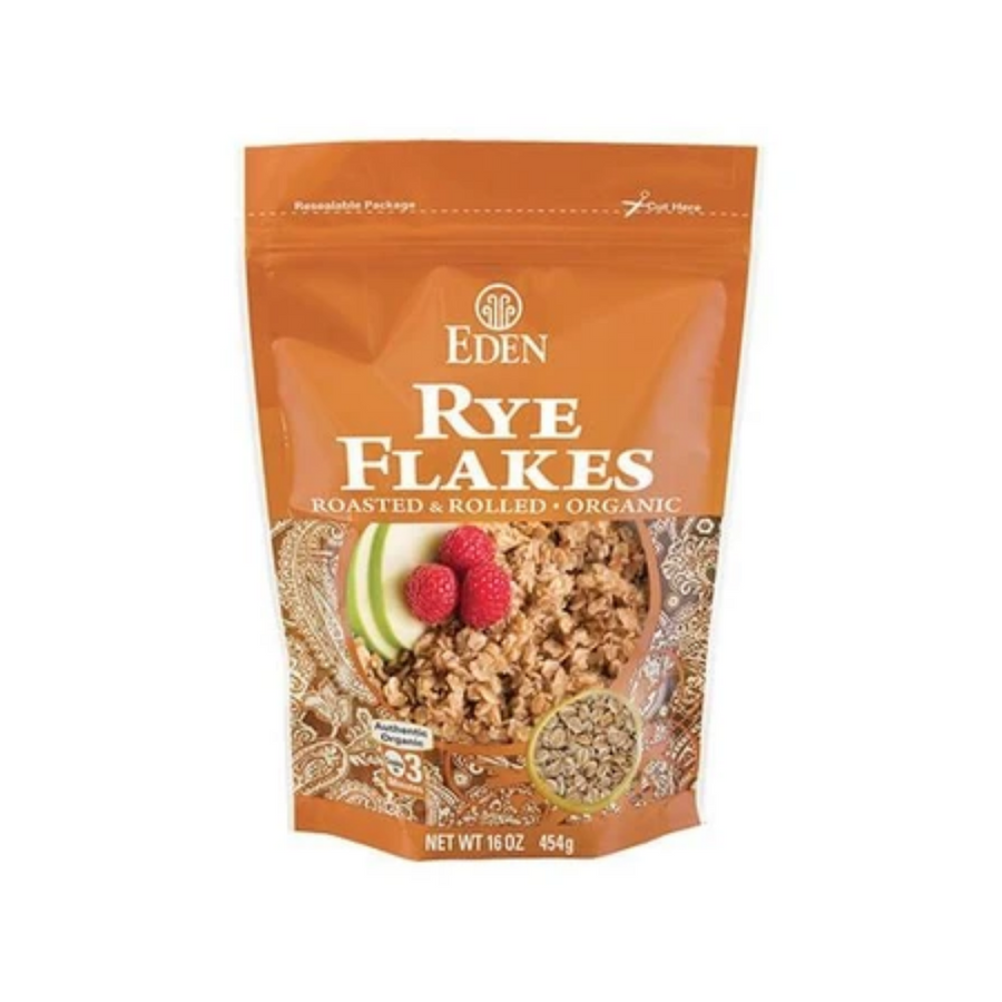 Organic Eden Rye Flakes 454G