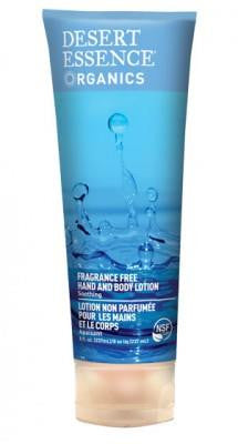 Desert Essence Fragrance Free Hand & Body Lotion 237ml