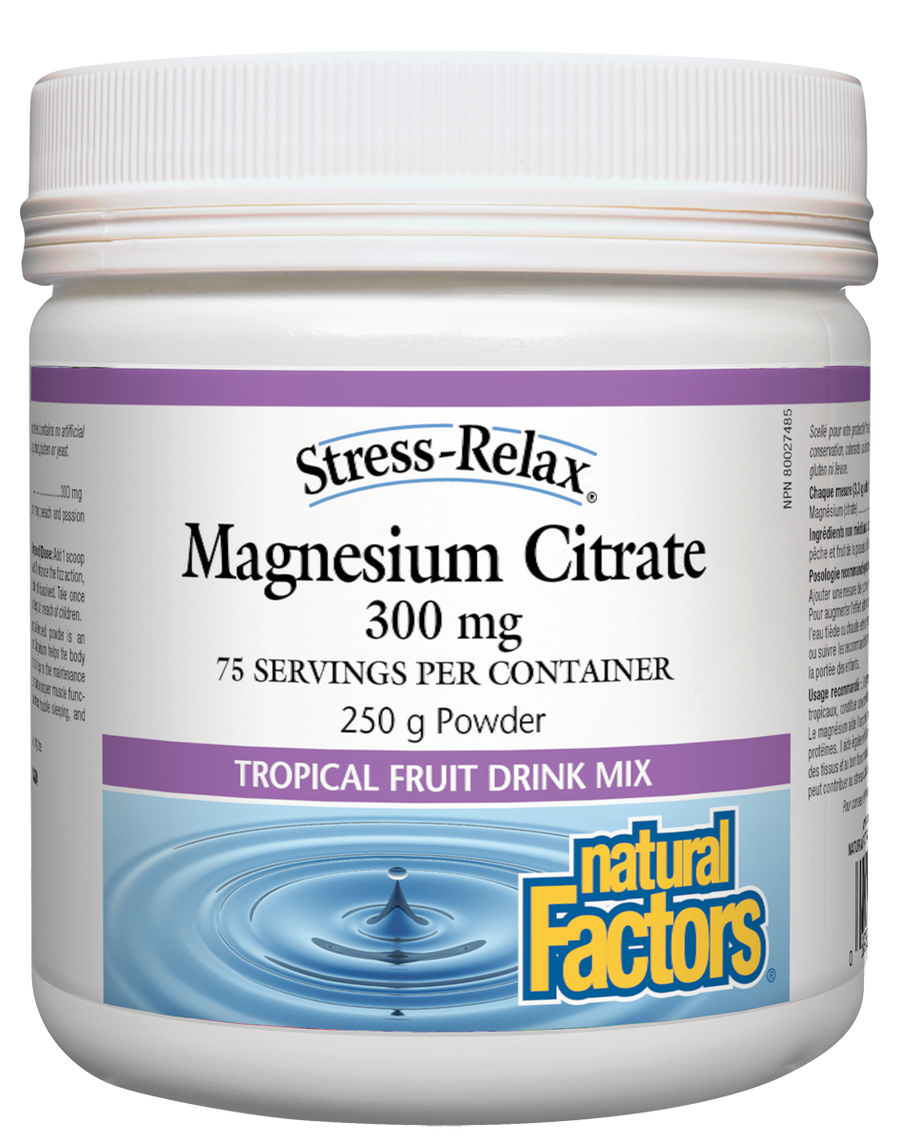 Natural Factors Mag Citrate Tropical 250G