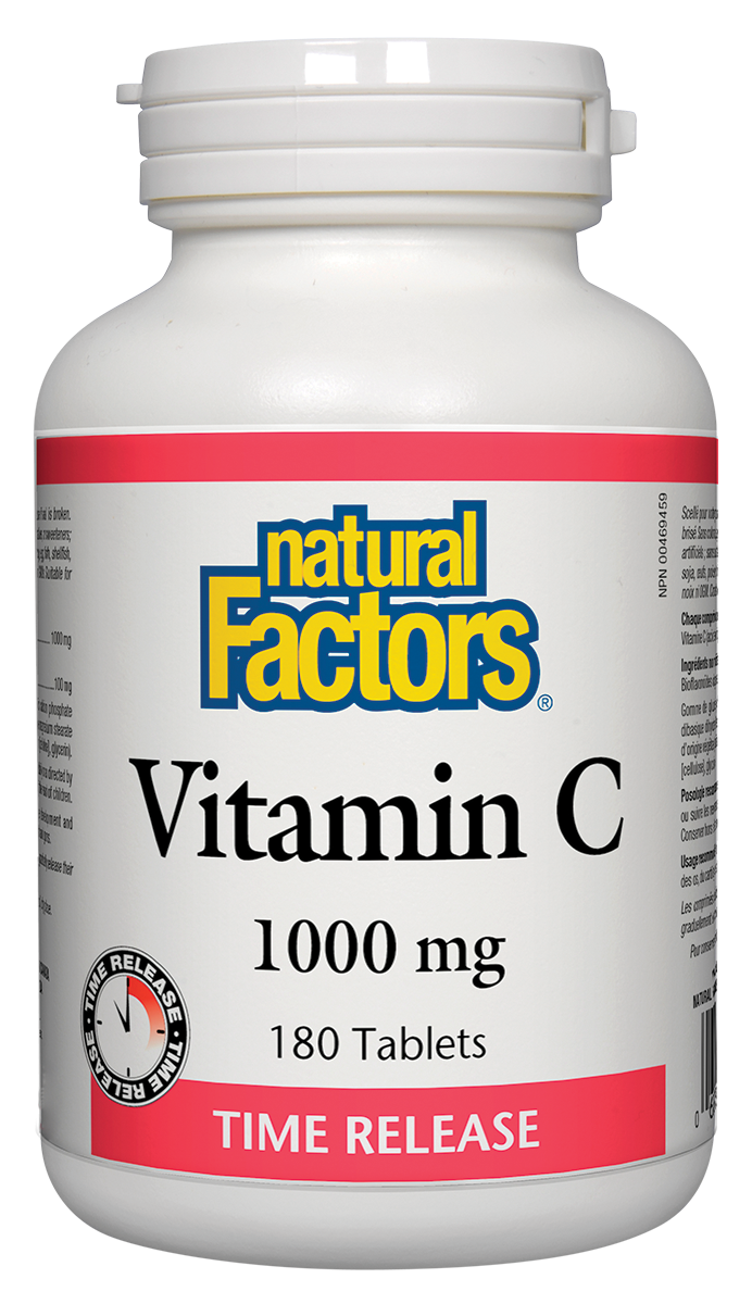 NATURAL FACTORS VITAMIN C TIME RELEASE 180TAB
