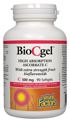 Natural Factors Bio C Gel 500Mg 90SG