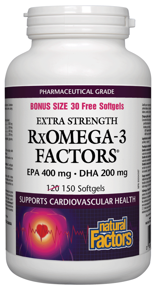 Natural Factors RxOmega-3 EPA 400Mg DHA 500Mg 150SG