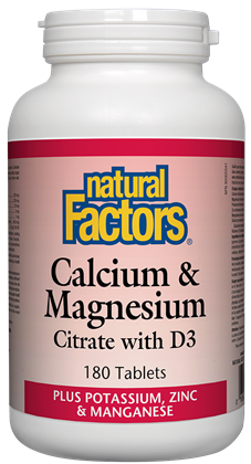 Natural Factors Cal-Mag-D3 180Tab