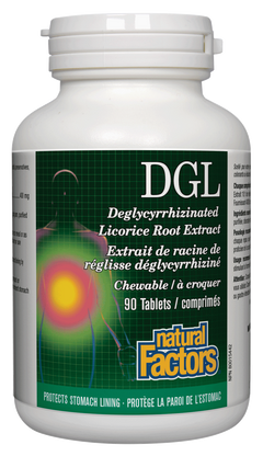 Natural Factors DGL Extract 400Mg 90Tab