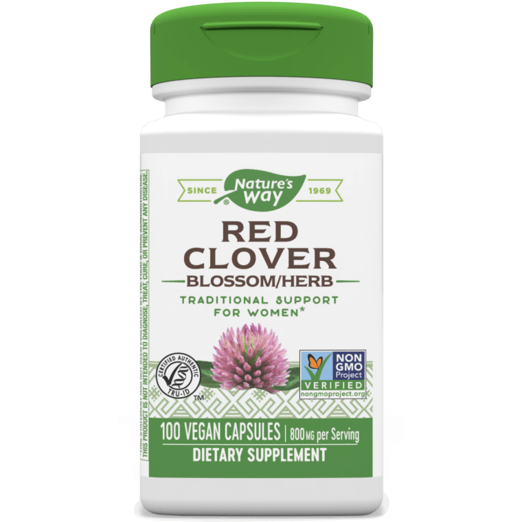 Nature’s Way Red Clover Blossoms 400 Mg 100 Capsules