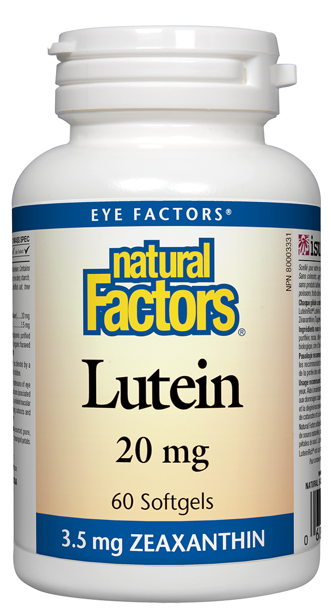 Natural Factors Lutein 20Mg 60SG