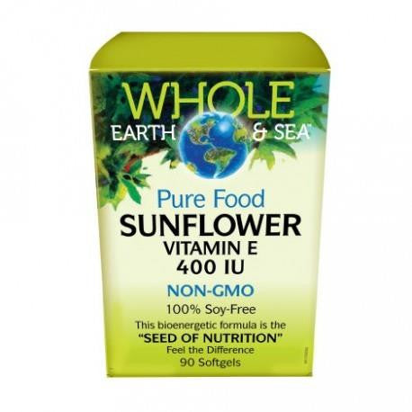 WHOLE EARTH AND SEA SUNFLOWER VITAMIN E 90 SOFTGELS*