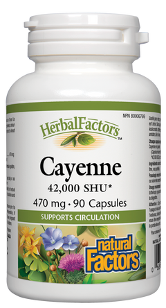 Natural Factors Cayenne 90Cap