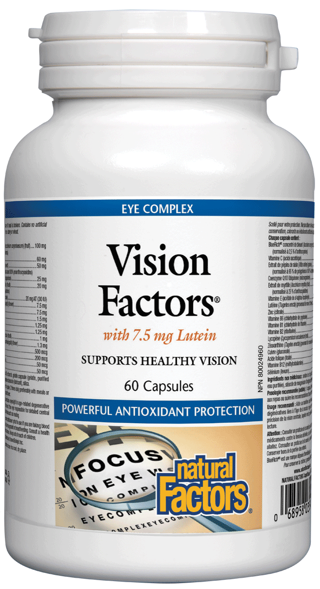 NATURAL FACTORS VISION FACTORS 60CAPSULES