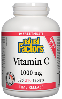 NATURAL FACTORS TIME RELEASE C 210 TABS