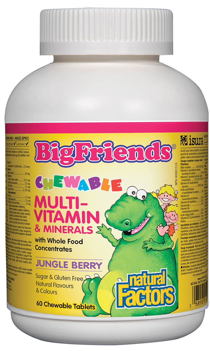 NATURAL FACTORS Chewable Multivitamin & Minerals (Jungle Berry)