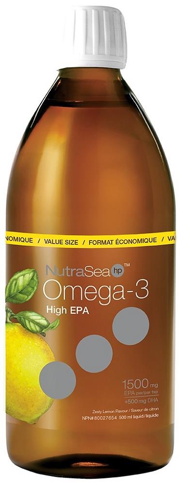 Ascenta NutriSea HP Liquid Omega-3 Lemon 500ml