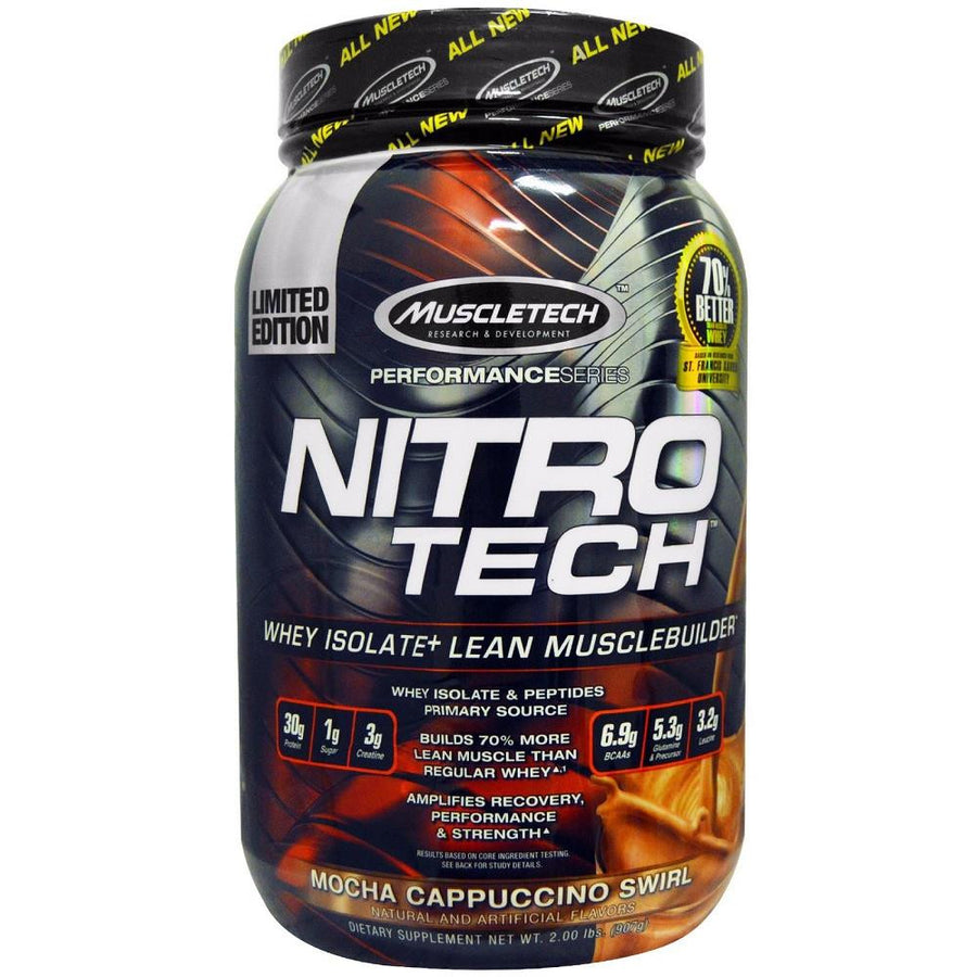 MuscleTech Nitro Tech Protein Mocha Cappuccino Swirl 2lbs