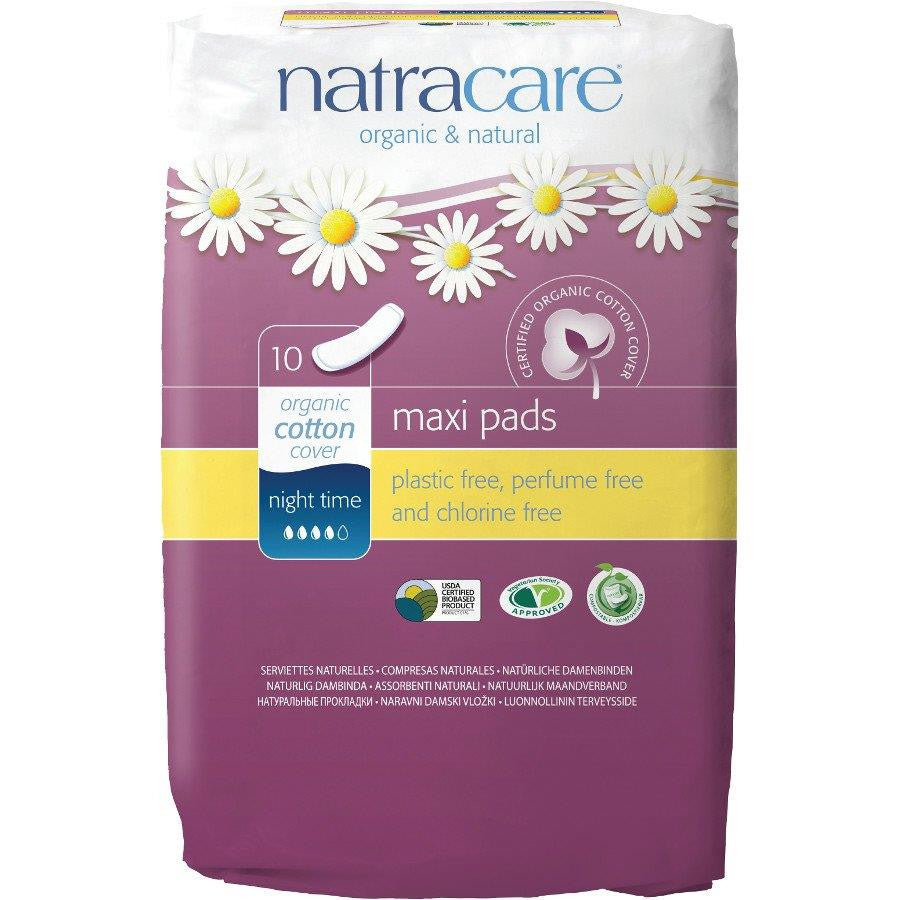 Natracare Maxi Pads Night Pads 10