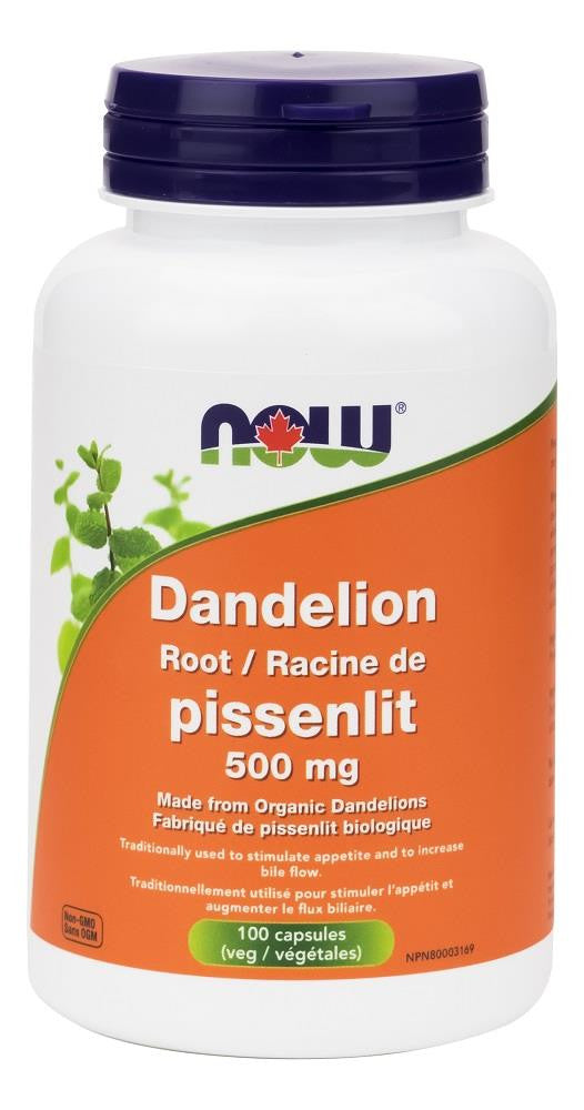 NOW Dandelion Root 500Mg 100Caps
