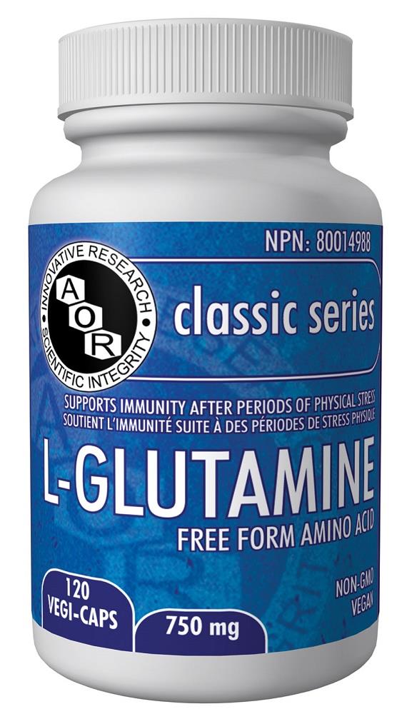 A.O.R L-Glutamine 750mg 120Vcaps