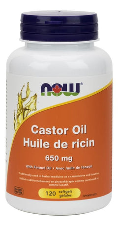 NOW Castor Oil 650MG 120Softgels