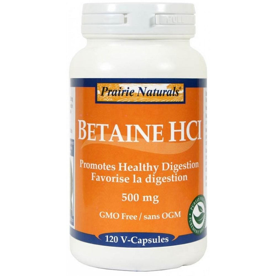 Prairie Naturals Betain HCL 120Vcaps