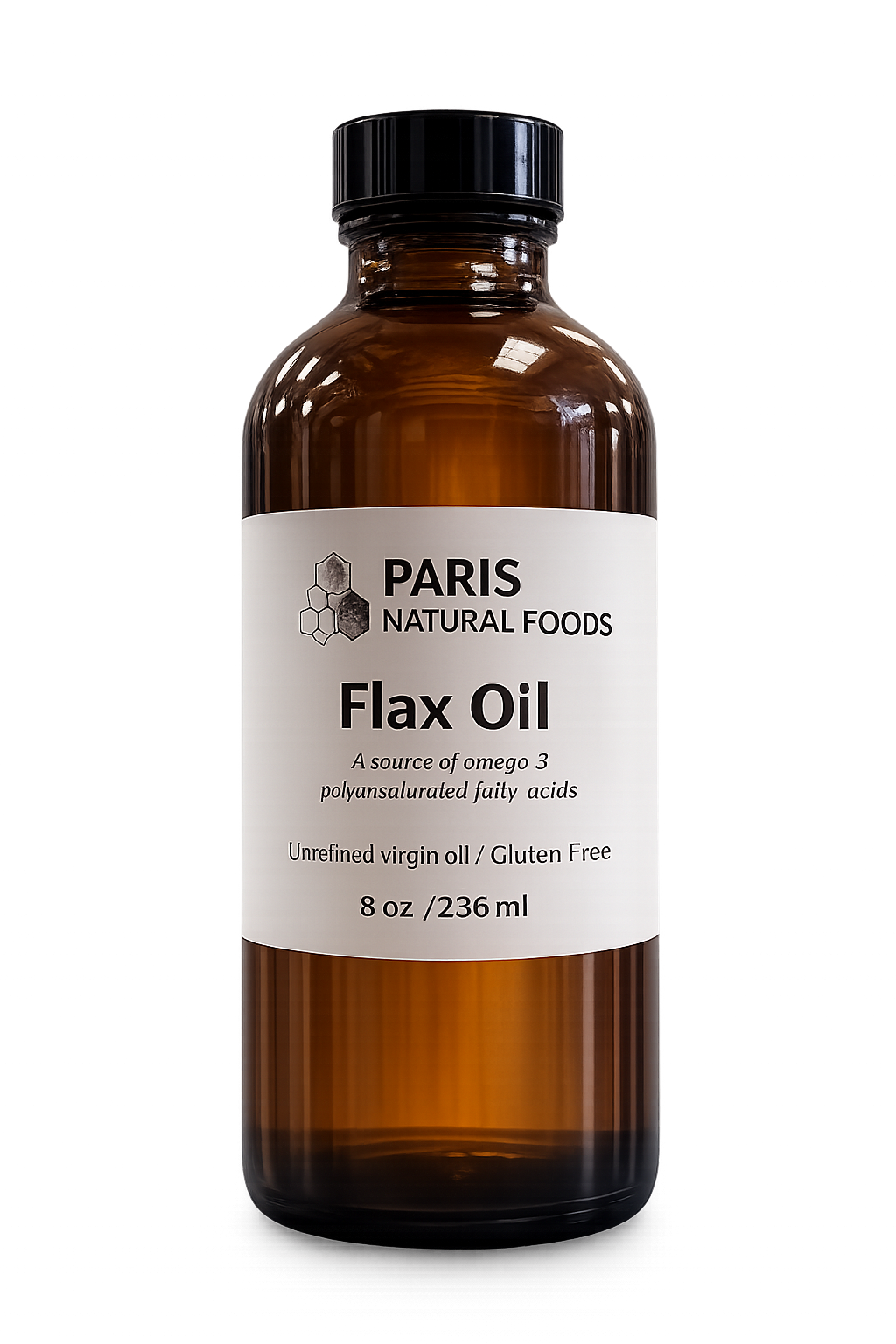 Paris Natural Foods Flax Oil 236ml / 8oz.