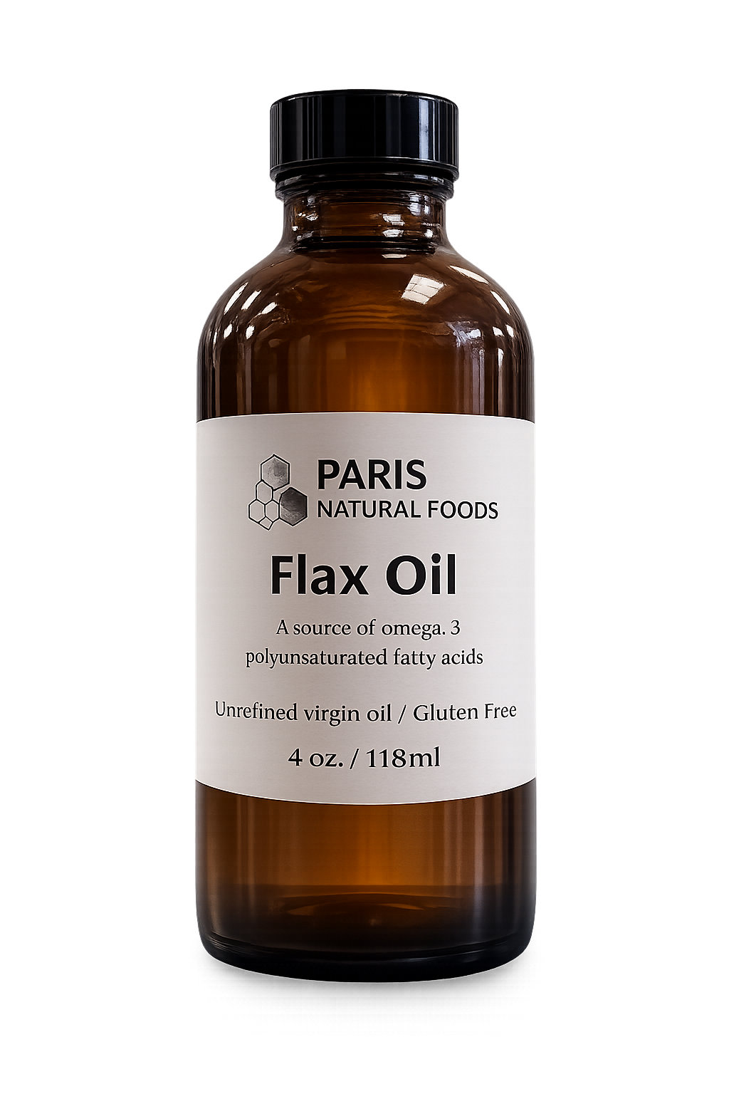 Paris Natural Foods Flax Oil 118ml / 4oz.