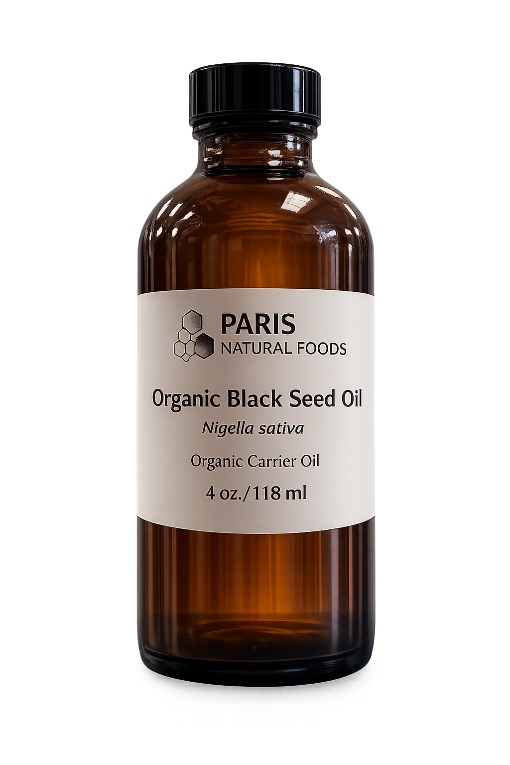 Paris Natural Foods Organic Black Seed Oil 118ml / 4oz.