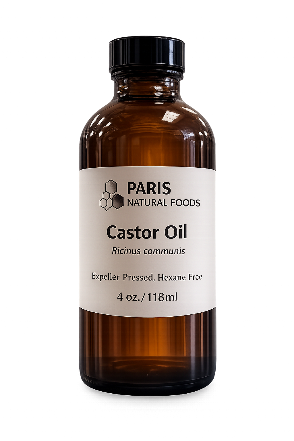 Paris Natural Foods Castor Oil 118ml / 4 oz.