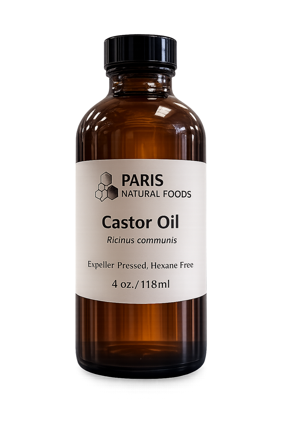 Paris Natural Foods Castor Oil 118ml / 4 oz.
