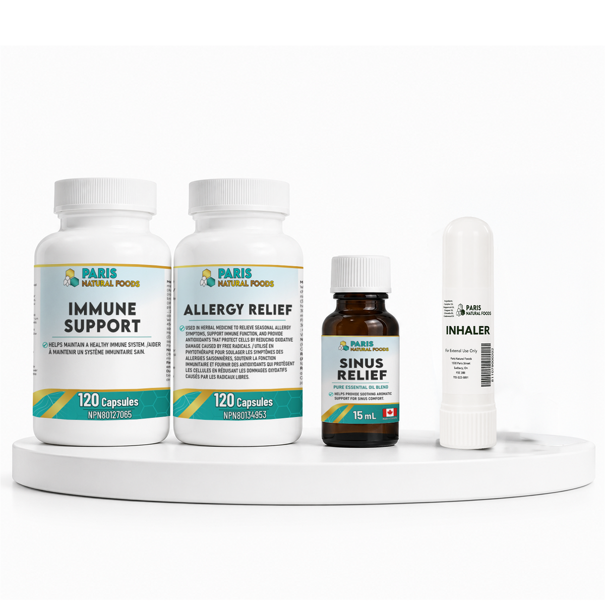 PNF - Allergy Relief, Immune Support, Sinus Relief & Inhaler