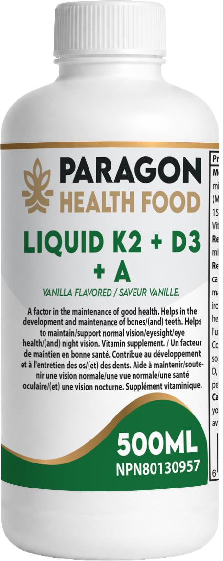 Paragon Health Foods Liquid K2 D3 A 500ml