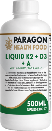 Paragon Health Foods Liquid K2 D3 A 500ml