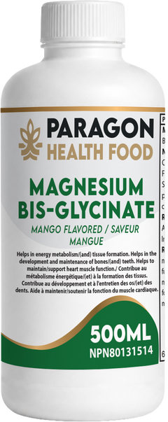 Paragon Health Foods Magnesium Bisglycinate 500ml
