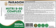 Paragon Health Foods Nutri B50 Complex 500ml