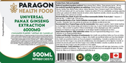 Paragon Health Foods Panax Ginseng 500ml