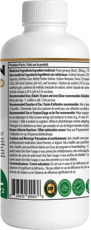 Paragon Health Foods Panax Ginseng 500ml