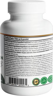Paragon Health Foods B12 Methylcobalamin 1000mcg 120tabs