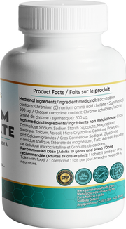 Paris Natural Foods Chromium GTF Chelate 120tabs