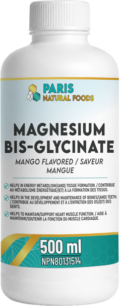 Paris Natural Foods Magnesium Bisglycinate Liquid 500ml