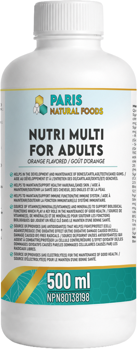 Paris Natural Foods Nutri Multi for Adults 500ml