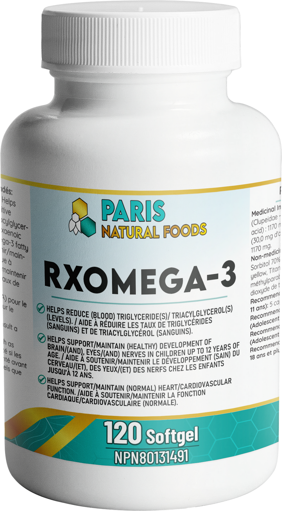 Paris Natural Foods RX-Omega-3 120softgel